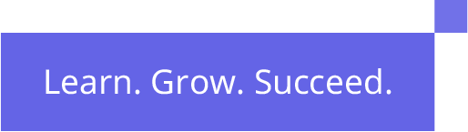 Learn. Grow. Succeed. Graphic